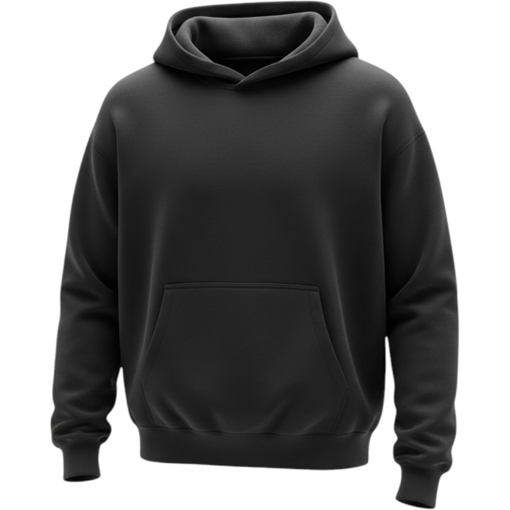 Yeezy Gap Hoodie Black Oversized Double Layered Pullover Streetwear YZY